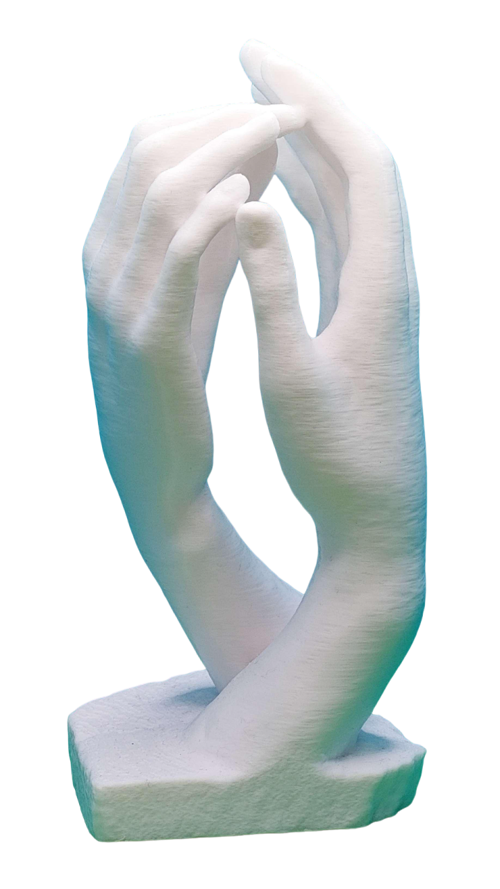 Sculpture de main imprimée en 3D PLA - Maker's Arca 3D Gujan-Mestras