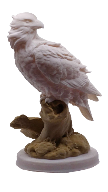 Sculpture hibou imprimée en 3D PLA - Gujan-Mestras