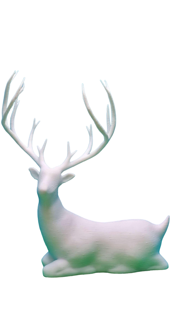 Cerf décoratif impression 3D PLA - Bassin d'Arcachon