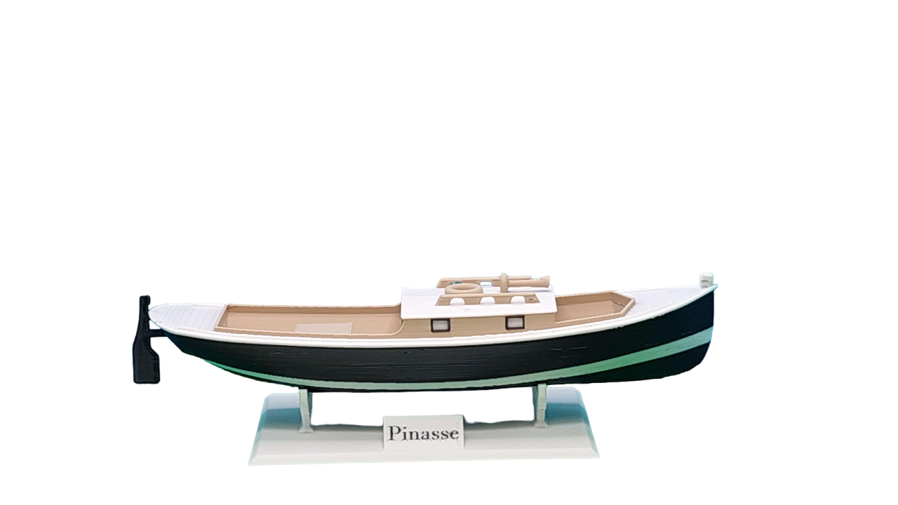 Maquette bateau imprimée en 3D - Bassin d'Arcachon